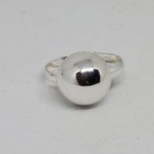 Real .925 Sterling Silver Ball Ring